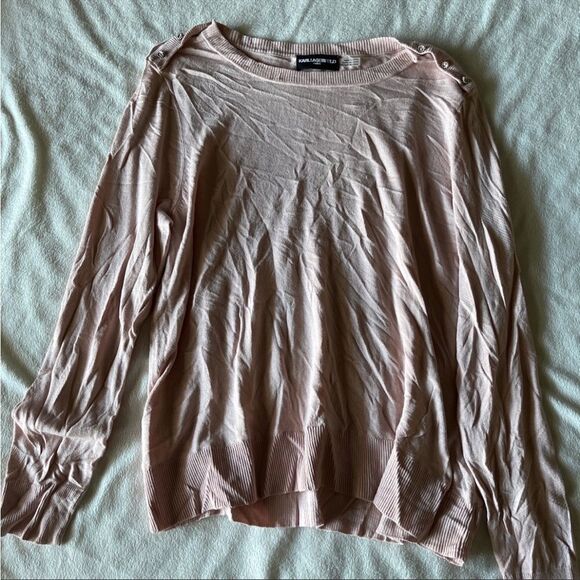 Karl lagerfeld large pink top - Picture 1 of 8